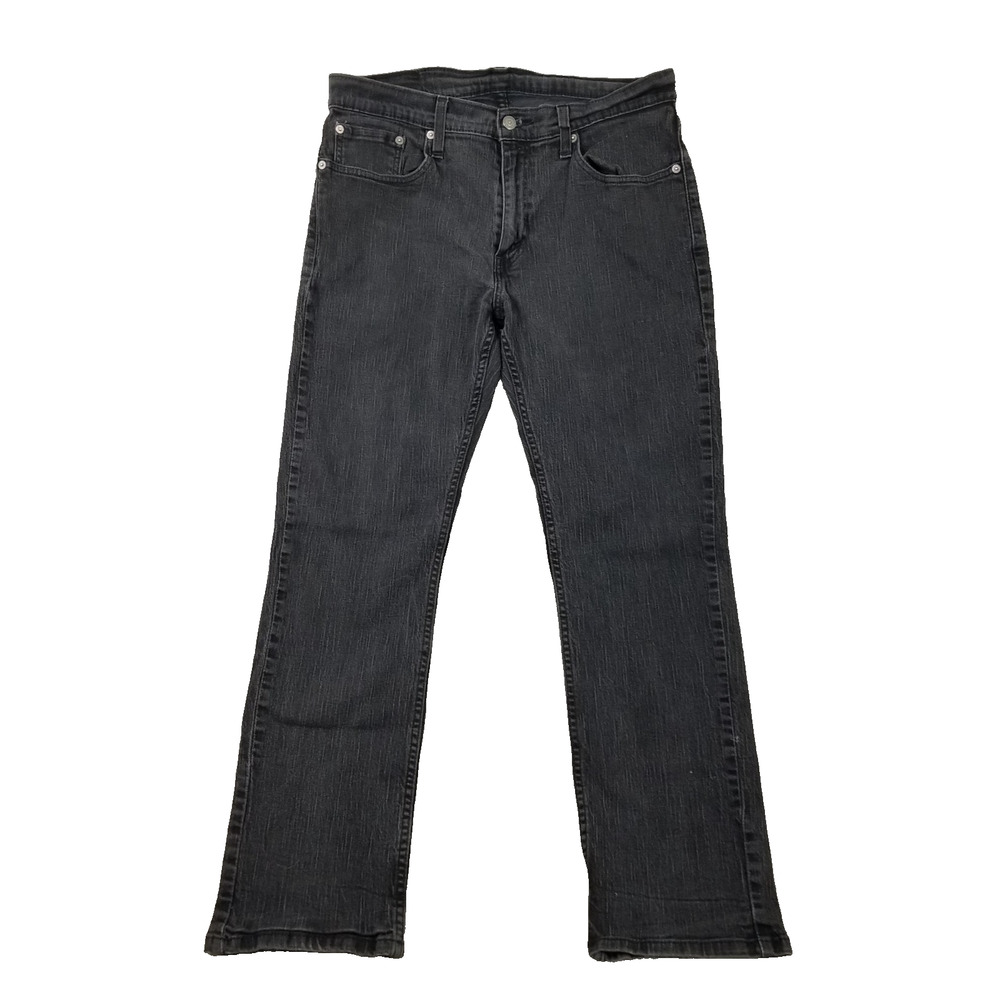 Levis 559 Jeans Mens 33x29 Black Straight Leg Comfort Fit Stretch Denim Pants